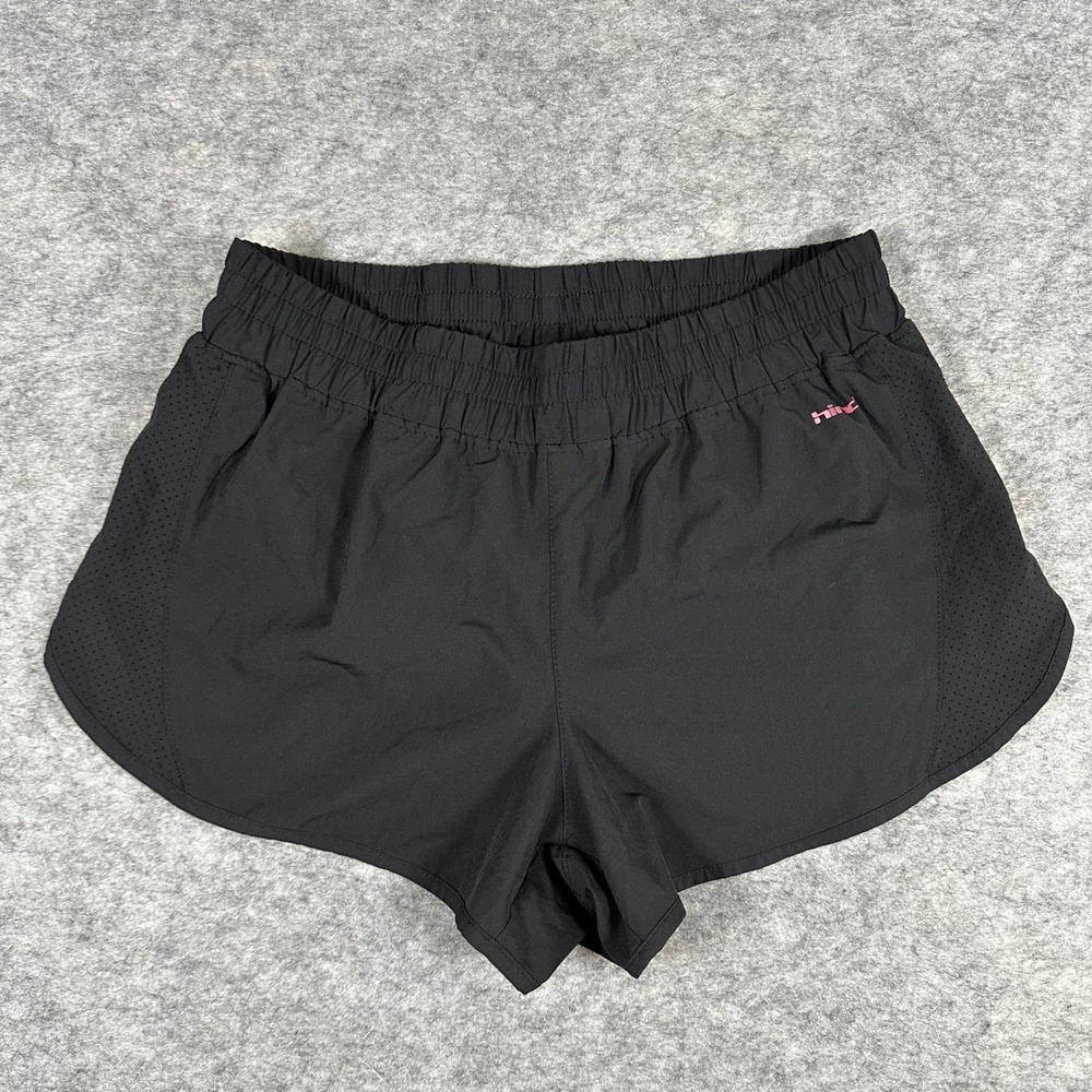 Hind Womens Black H-Motion Athletic Running Shorts Size M